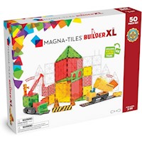 MAGNA-TILES - Builder xl 50-piezas set de construcción magnético